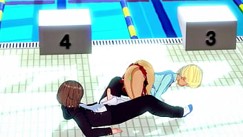 Handjob and titjob hentai