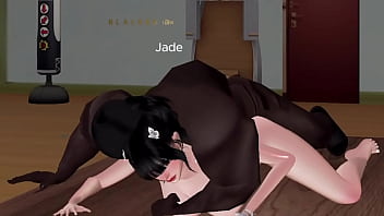 Asian teen gets her holes stretched