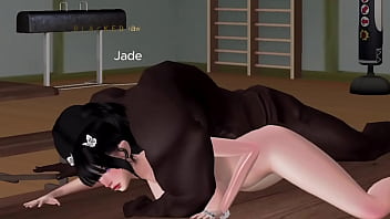 Asian teen gets her holes stretched