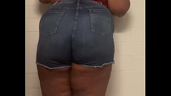 Teen pees then farts in bathroom