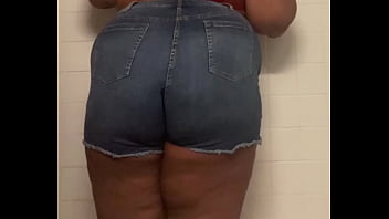 Teen pees then farts in bathroom