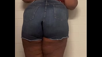 Teen pees then farts in bathroom