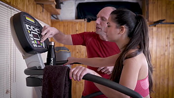 Sex in the gym for young girl and her personal coach