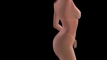 An animated 3d cartoon sex video of a beautiful girl giving sexy poses in many positions