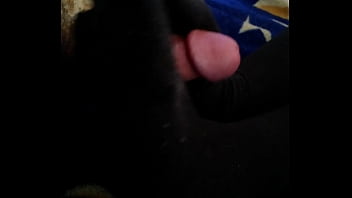 Raven in black nylons lets guy fuck her feet