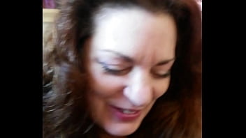 Raven in black nylons lets guy fuck her feet