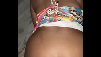 Big booty cheating ebony slut gets sneaky creamy backshots in the bathroom during the party