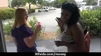 Tight teen fucks a man in front of the camera for cash 10