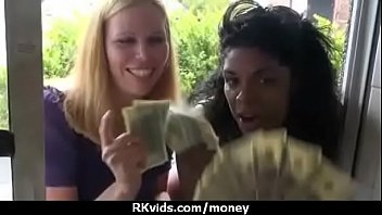 Tight teen fucks a man in front of the camera for cash 10