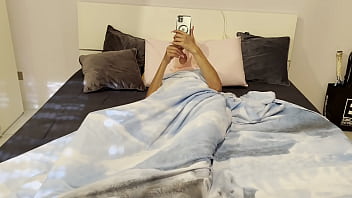 Typical morning watching porn masturbating and orgasming to a girl