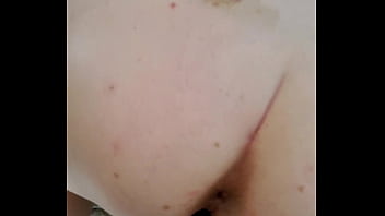 Getting that load all over her ass