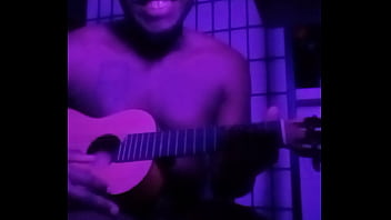 Purple lights while naked 3