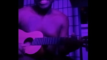 Purple lights while naked 3