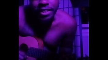Purple lights while naked 3