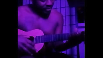 Purple lights while naked 3