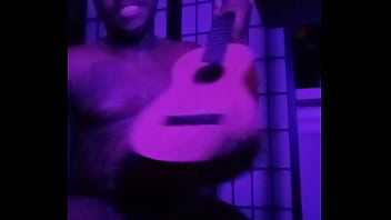 Purple lights while naked 3