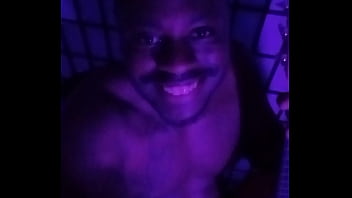 Purple lights while naked 3