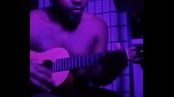 Purple lights while naked 3