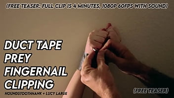 Duct tape prey fingernail clipping