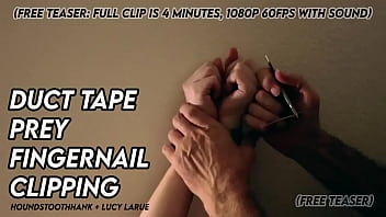 Duct tape prey fingernail clipping