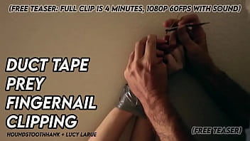 Duct tape prey fingernail clipping