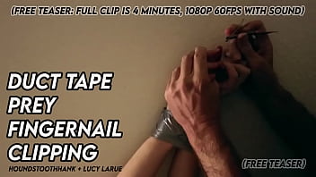 Duct tape prey fingernail clipping