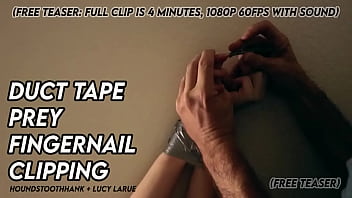 Duct tape prey fingernail clipping