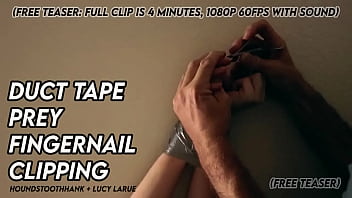 Duct tape prey fingernail clipping
