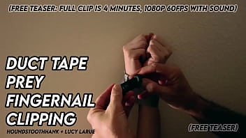 Duct tape prey fingernail clipping
