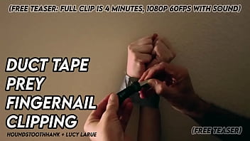 Duct tape prey fingernail clipping