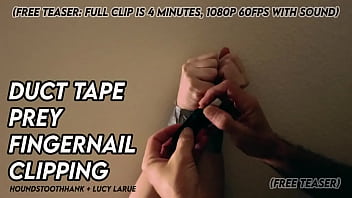 Duct tape prey fingernail clipping