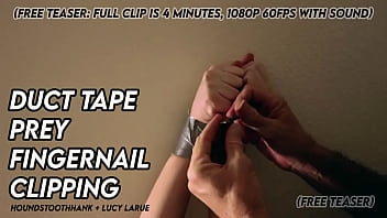 Duct tape prey fingernail clipping