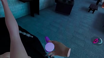 Masturbating young 3d girl