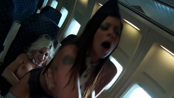 Airplane xxx lesbosex 4k airhostests