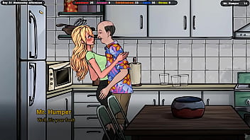 A lustful landlord teaches innocent jenny passionate kissing