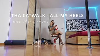 High heels fashion show