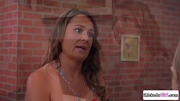 Elexis monroe was caught by her lesbian stepdaughter kristen scott having an affair the teen offers herself and makes sure she makes her stepmom cum