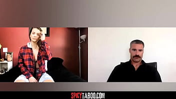 Troubled teen tease on cam while her counselor watch