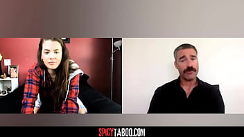 Troubled teen tease on cam while her counselor watch