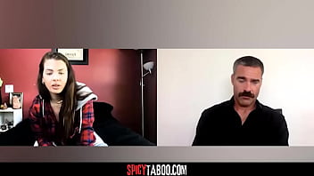 Troubled teen tease on cam while her counselor watch