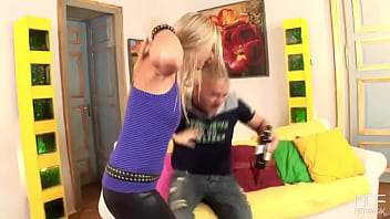 Blonde Babe Sucks A Hard Cock thumbnail