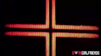 Blonde goth katee v teases big dick to get the sex she desires