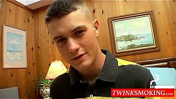 Horny Gay Dude Bryce Is Smoking And Wanking At The Same Time thumbnail