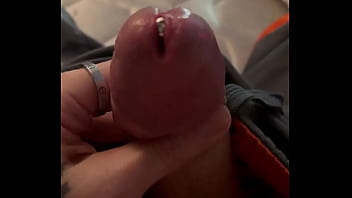 Dick sounding with extreme pre cum