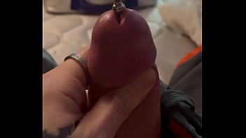 Dick sounding with extreme pre cum