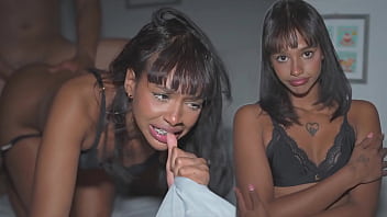 Ebony slut gets huge creampie