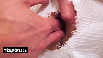 There is a hole on the bathrooms curtain