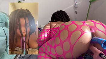 Dp fuck machine with beautiful ebony model