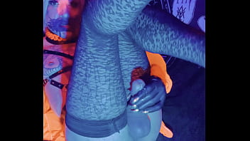 Alt Tranny Model Cums On £600 Majesty Black Claw Gloves thumbnail
