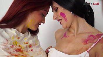 Brushstrokes of cum with mary rider and luna dark